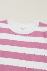 Pink Stripe sweater tops
