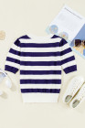 Navy Stripe sweater tops