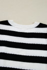 Black Stripe sweater tops