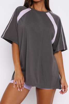 Dark Grey T-shirt LC25227677-P2011