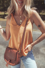 Jurassic Gold Knot Straps V Neck Tank Top