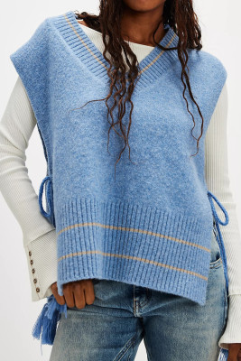 Beau Blue vest LC274112-P804