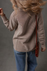 Brown Stripe pullover sweatshirt