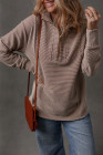 Brown Stripe pullover sweatshirt