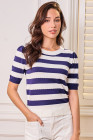 Navy Stripe sweater tops