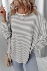Gray Stripe top