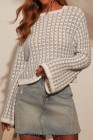 Gray Stripe SWEATER