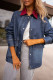 Dark Blue women's denim jackets