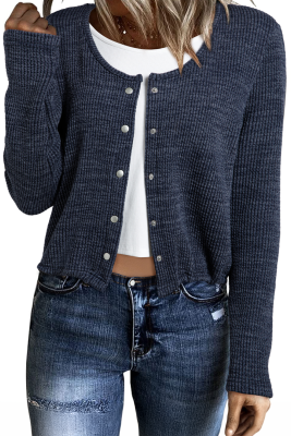 Dirty blue fake two piece pullover LC25131366-P1005