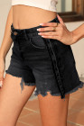 EVALESS Women's Spring and Summer Denim Shorts with Pockets Ladies Pants