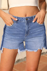 EVALESS Women's Spring and Summer Denim Shorts with Pockets Ladies Pants