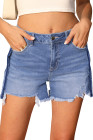 EVALESS Women's Spring and Summer Denim Shorts with Pockets Ladies Pants