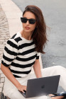 Black Stripe sweater tops