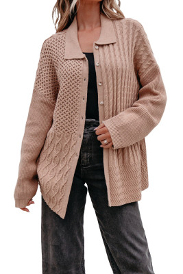 Smoke Gray  Sweater Cardigan LC2712136-P7016