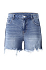 EVALESS Women's Spring and Summer Denim Shorts with Pockets Ladies Pants