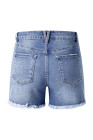 EVALESS Women's Spring and Summer Denim Shorts with Pockets Ladies Pants
