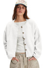 White Fleece Short Jacket