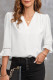 EVALESS Women's V-neck drape shirt