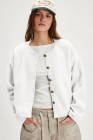 White Fleece Short Jacket