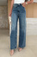 Sail Blue Wide-leg denim pants
