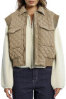 Pale Khaki Puffer Vest