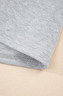 Gray Two-piece pullover sweatshirt set