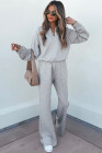 Gray Two-piece pullover sweatshirt set