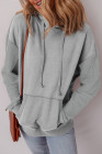 EVALESS Hoodies for Women Long Sleeve Patchwork Waffle Knit Drawstring Oversized Hooded Sweatshirt Tops Fashion 2025