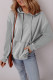 EVALESS Hoodies for Women Long Sleeve Patchwork Waffle Knit Drawstring Oversized Hooded Sweatshirt Tops Fashion 2025