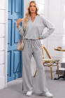 Gray Two-piece pullover sweatshirt set