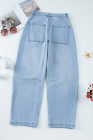 EVALESS Women‘s Baggy High Waisted Jeans Casual Wide Leg Boyfriend Stretchy Loose Fit Denim Zimbaplatinum Ankle Jeans Pants 2025 Fashion Womenswear Outfits
