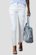 EVALESS Womens Spring Ankle Jeans High Waist Stretch Ripped Distressed Tummy Control Straight Leg Denim Jeans Pants 2025 Trendy Womenswear Outfits