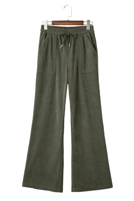 EVALESS Women Corduroy Pants Wide Leg Casual High Waisted Straight Leg Baggy Trousers LC7713533-P609
