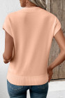 EVALESS Short Sleeve Sweater for Women Crewneck Color Block Knit Tops 2025 Fall Trendy Cap Sleeve Sweater Vest