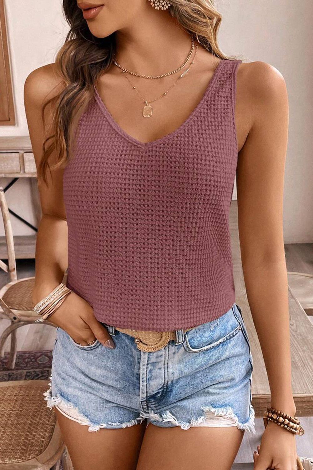 Rose Tan vest
