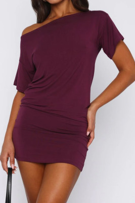 Burgundy dress LC6126148-P503