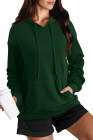 EVALESS Hoodies for Women Long Sleeve Patchwork Waffle Knit Drawstring Oversized Hooded Sweatshirt Tops Fashion 2025