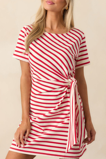 Red Stripe dress LC6126212-P319