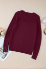 EVALESS Womens Sweaters Casual Long Sleeve Crewneck Cable Knit Lightweight Oversized Crochet Sweater Pullover Tops
