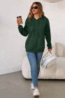 EVALESS Hoodies for Women Long Sleeve Patchwork Waffle Knit Drawstring Oversized Hooded Sweatshirt Tops Fashion 2025