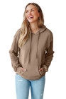 EVALESS Hoodies for Women Long Sleeve Patchwork Waffle Knit Drawstring Oversized Hooded Sweatshirt Tops Fashion 2025
