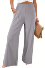 EVALESS Womens Baggy Wide Leg Pants Casual Elastic Waisted Palazzo Harem Pant with Pockets