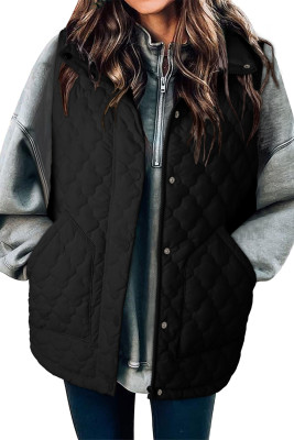 EVALESS WOMENS PUFFER VEST LIGHTWEIGHT STAND COLLAR SLEEVELESS CROPPED QUILTED JACKETS BUTTON FALL ZIP UP COAT OUTERWEAR LC853503-P2