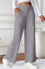 EVALESS Womens Baggy Wide Leg Pants Casual Elastic Waisted Palazzo Harem Pant with Pockets