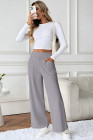 EVALESS Womens Baggy Wide Leg Pants Casual Elastic Waisted Palazzo Harem Pant with Pockets