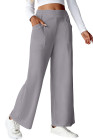 EVALESS Womens Baggy Wide Leg Pants Casual Elastic Waisted Palazzo Harem Pant with Pockets