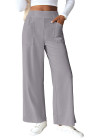 EVALESS Womens Baggy Wide Leg Pants Casual Elastic Waisted Palazzo Harem Pant with Pockets