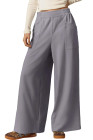EVALESS Womens Baggy Wide Leg Pants Casual Elastic Waisted Palazzo Harem Pant with Pockets