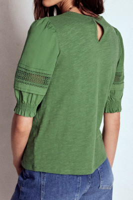 Dark Green pullover LC25133918-P209