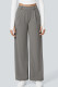 Medium Grey High Waisted Pocket Straight Leg Work Pants